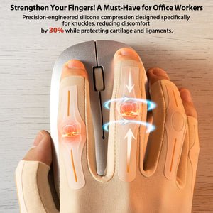 Nude WHCOOL 360° Compression Hand Support Gloves – Full-Hand Joint Stability for Daily Movement