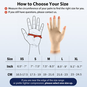 Nude WHCOOL 360° Compression Hand Support Gloves – Full-Hand Joint Stability for Daily Movement