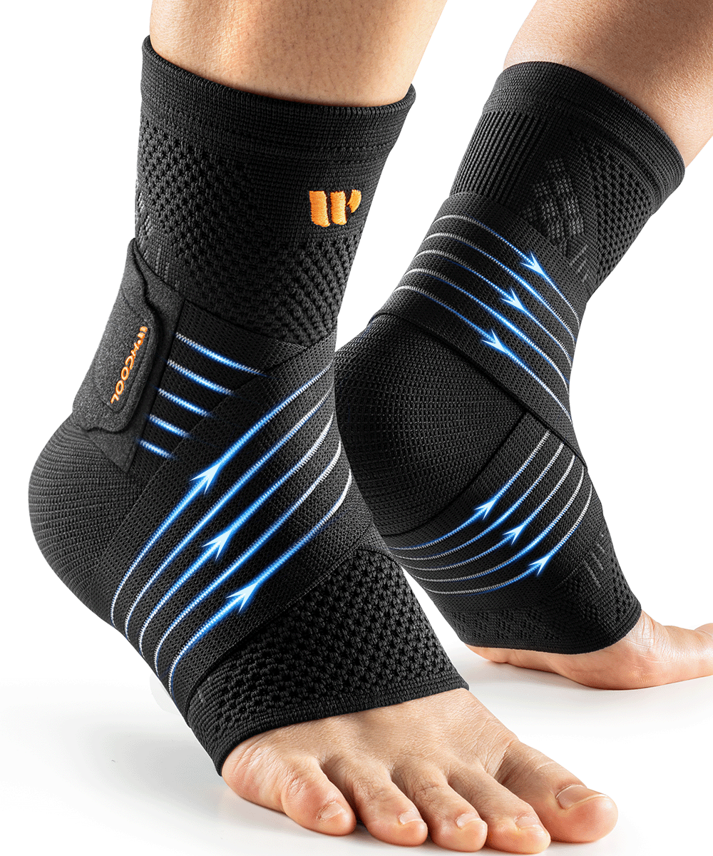 WHCOOL 3D-Mesh Adjustable Ankle Joint Support Brace – Lightweight Joint Stability for Active Motion
